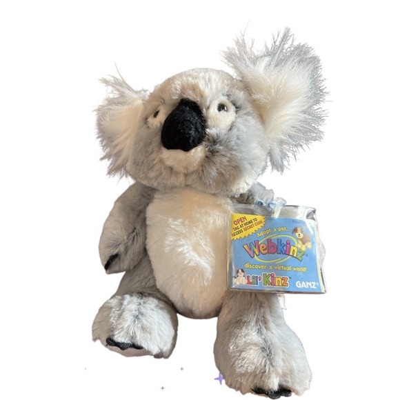 Lot of 3 Ganz Webkinz Plush Animals NWT – Cat, Koala, Reindeer 8” Stuffed Toys - Picture 3 of 4